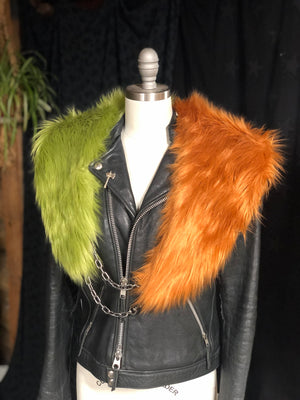 2-Toned Faux Fur Stole